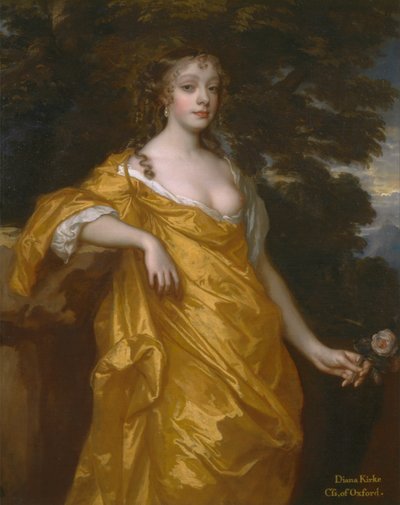 Diana Kirke, later gravin van Oxford door Peter Lely